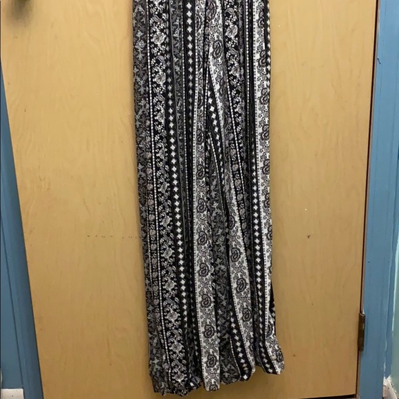 Long black and white romper - Picture 3 of 3